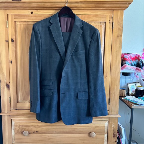 T.M. Lewin Charcoal Grey Suit - Picture 2 of 5